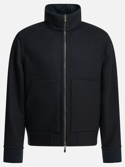 Brunello Cucinelli Cashmere bomber jacket Blue