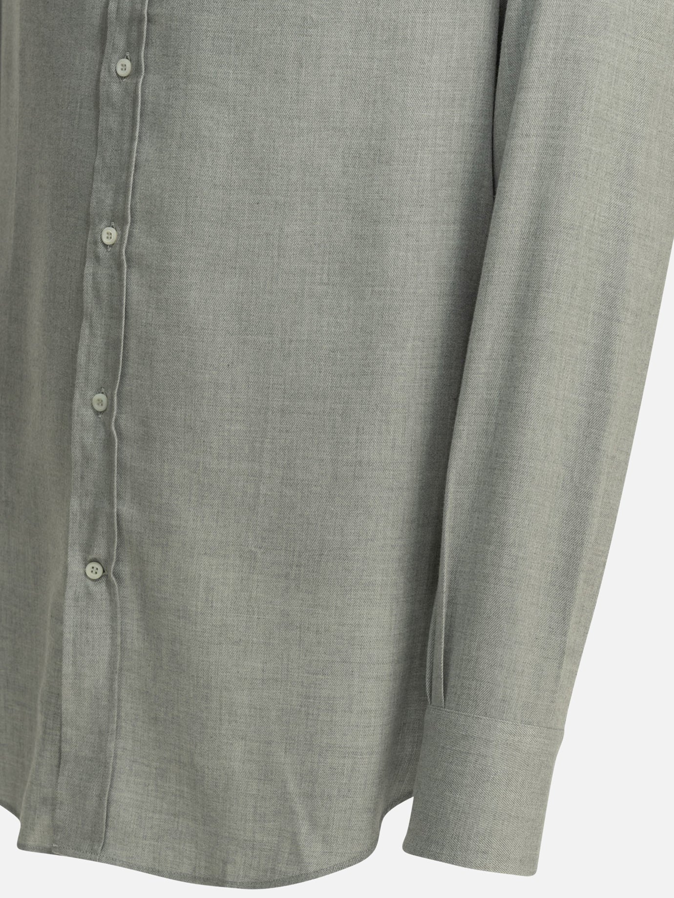 Camicie casual Herringbone Grigio - Brunello Cucinelli Uomo | PDP | VIETTI Online Store | Zoom-Modal_6