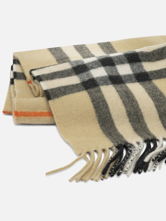 Fringed scarves 100% cashmere Beige - Burberry Women | PDP | VIETTI Online Store | 2