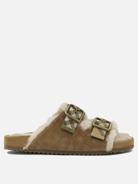 Burberry "Urchin" Flat Sandals Beige