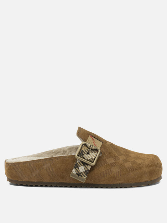 Burberry "Urchin" Clogs Beige