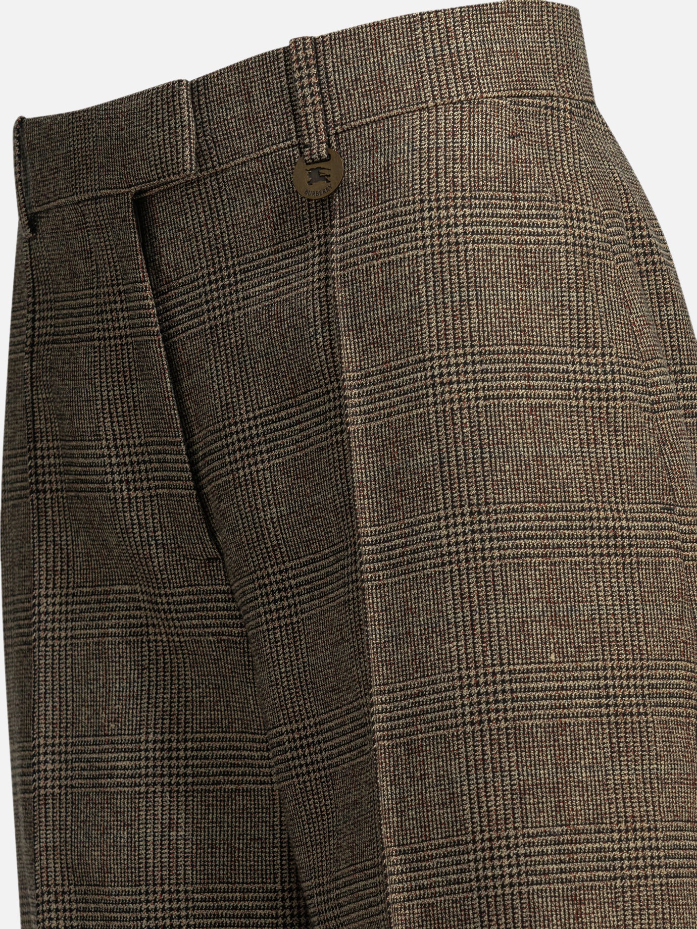 Tailored trousers Prince of Wales Brown - Burberry Women | PDP | VIETTI Online Store | Zoom-Modal_6