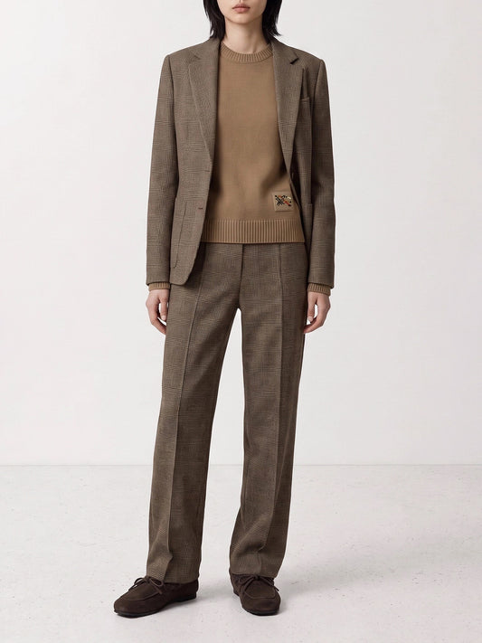 Blazer Prince of Wales Marrone - Burberry Donna | PLP | VIETTI Online Store | 2