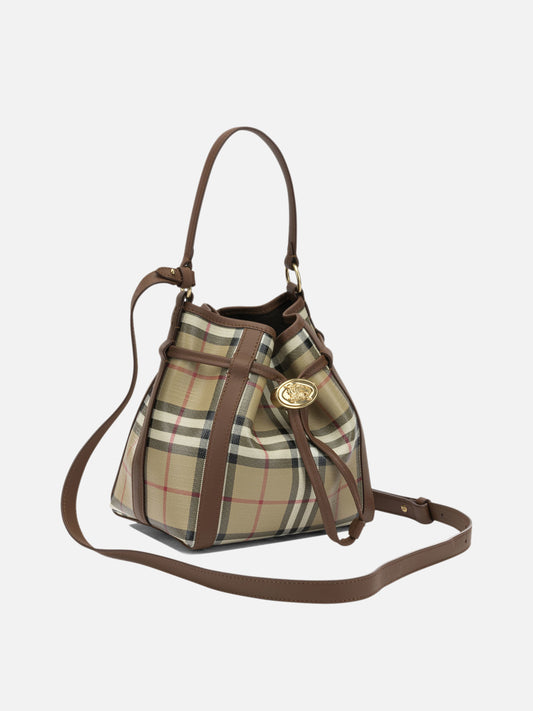 Mini bags 100% cotton - Secondary fabric: 100% leather Beige - Burberry Women | PDP | VIETTI Online Store | 2
