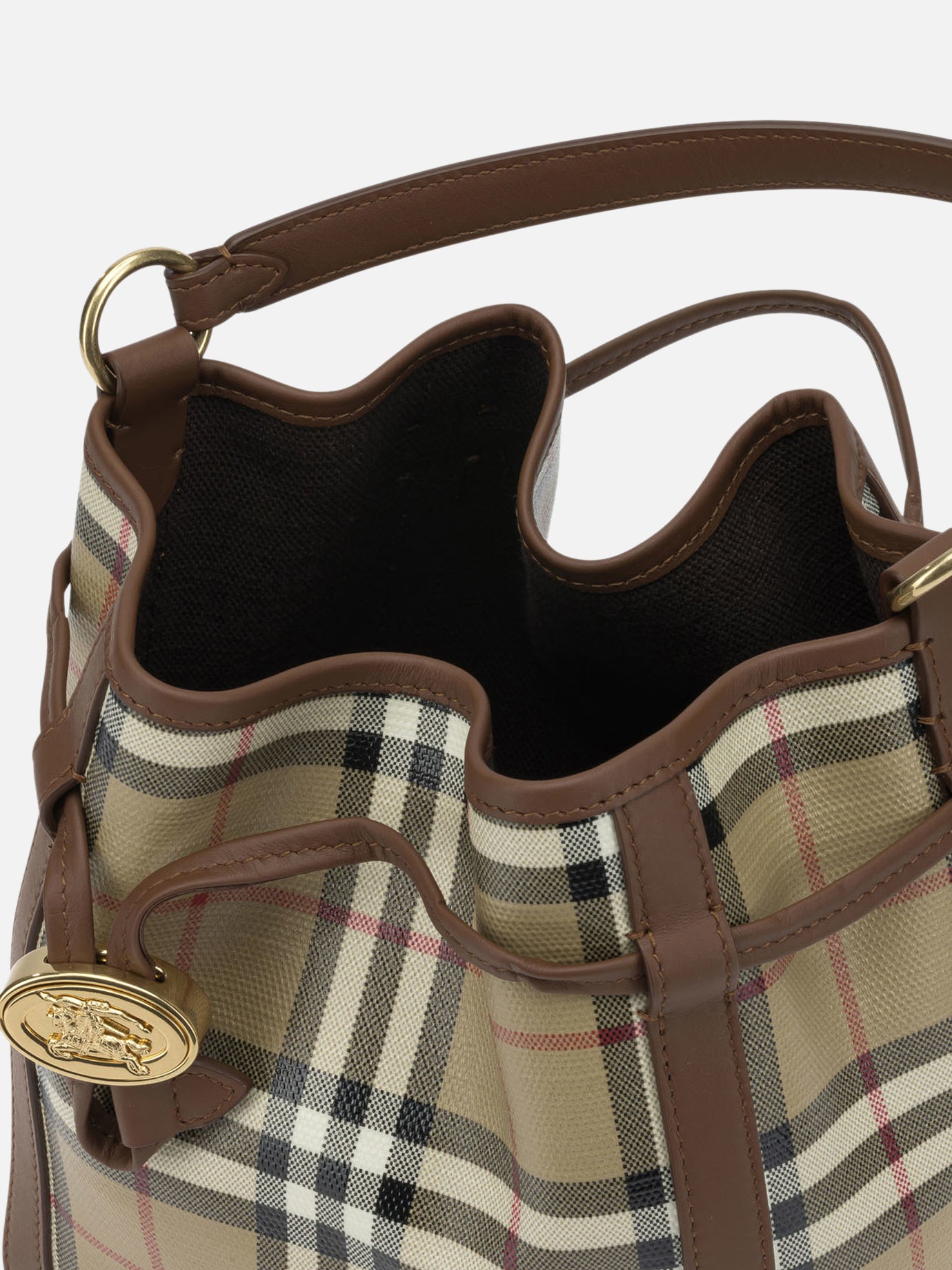Borse mini 100% cotton - Secondary fabric: 100% leather Beige - Burberry Donna | PDP | VIETTI Online Store | Zoom-Modal_5