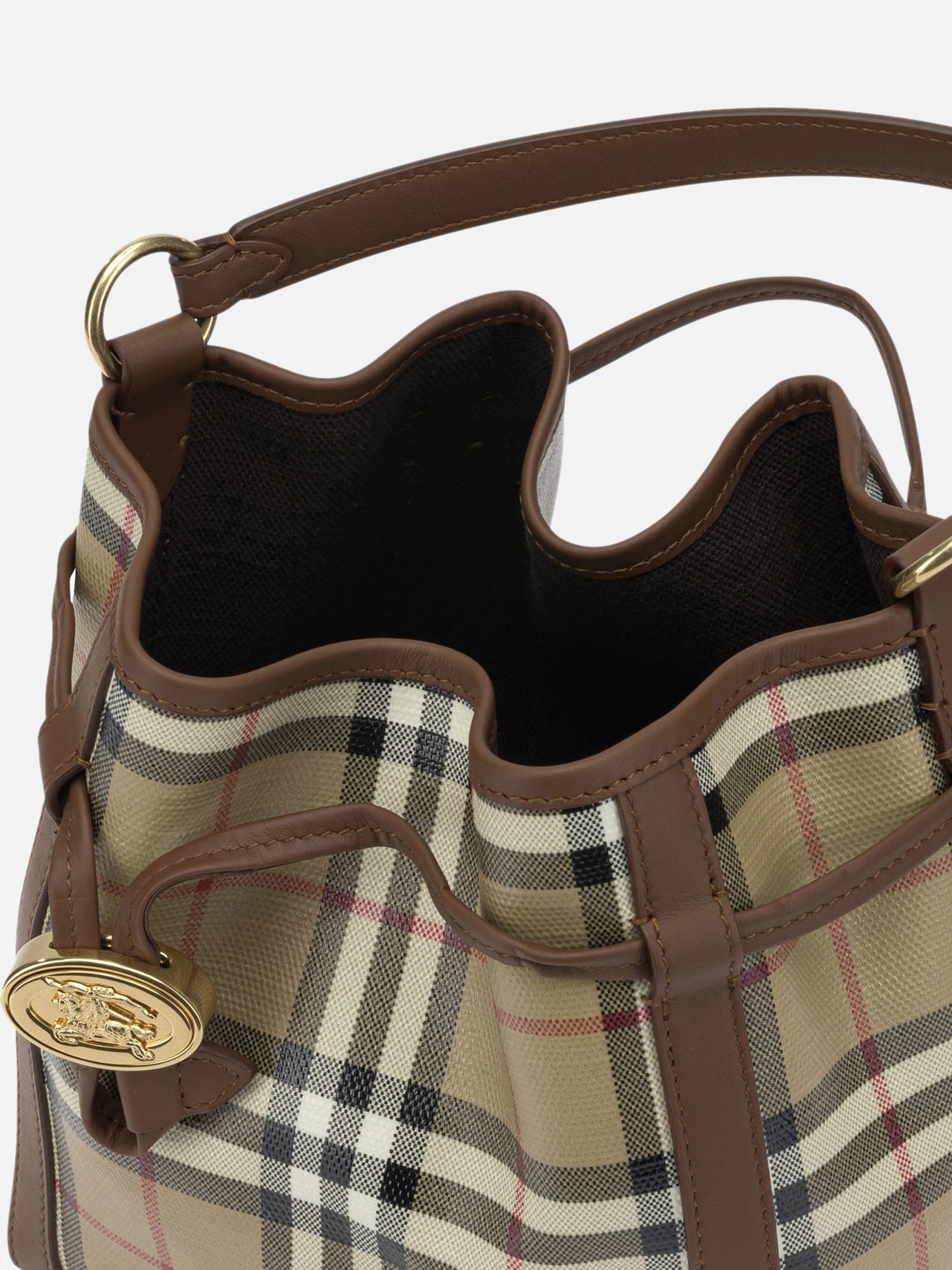 Small bags 100% cotton - Secondary fabric: 100% leather Beige - Burberry Women | PDP | VIETTI Online Store | Zoom-Modal_5