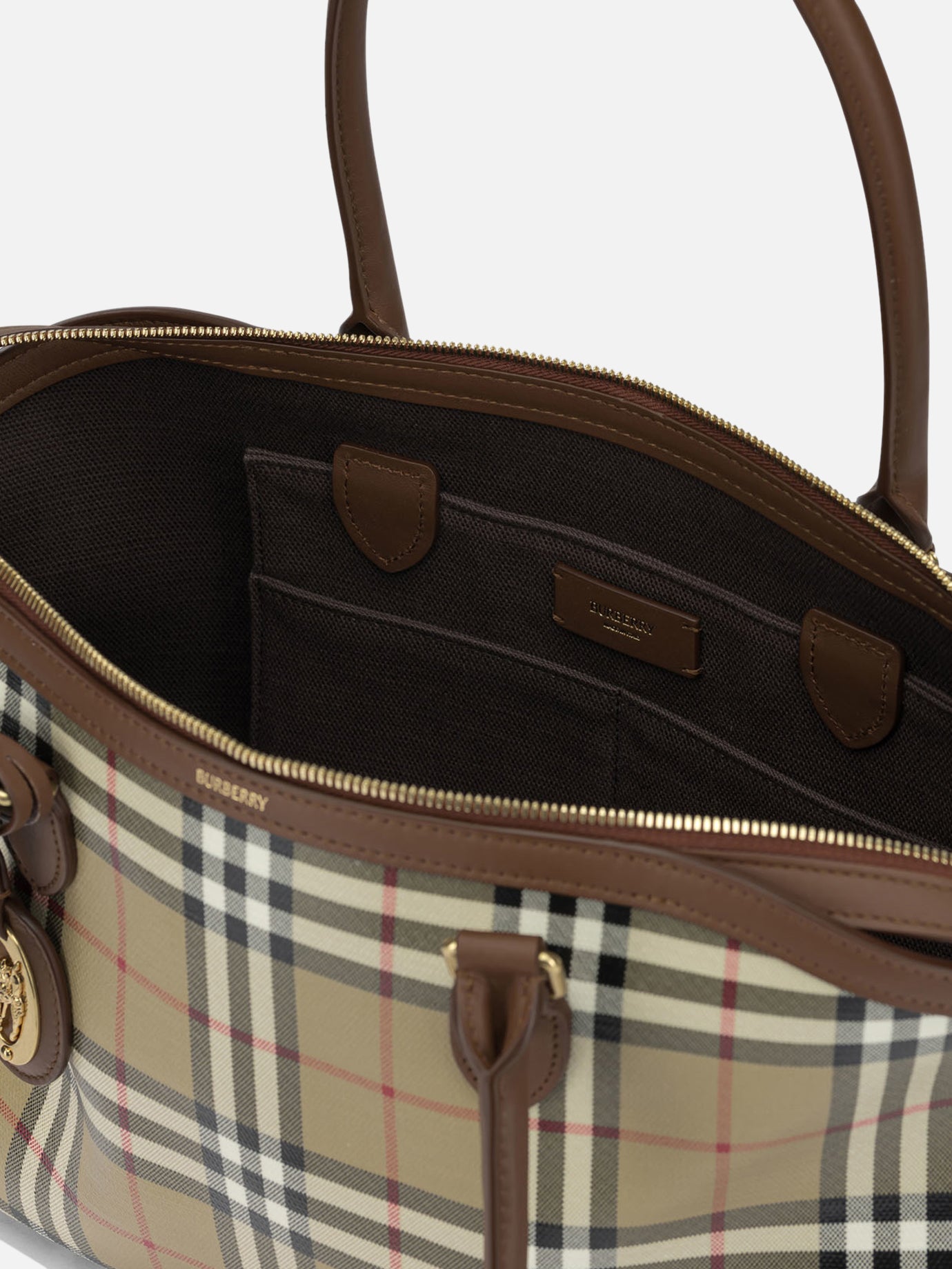 Borse medie 100% cotton - 100% leather Beige - Burberry Donna | PDP | VIETTI Online Store | Zoom-Modal_5
