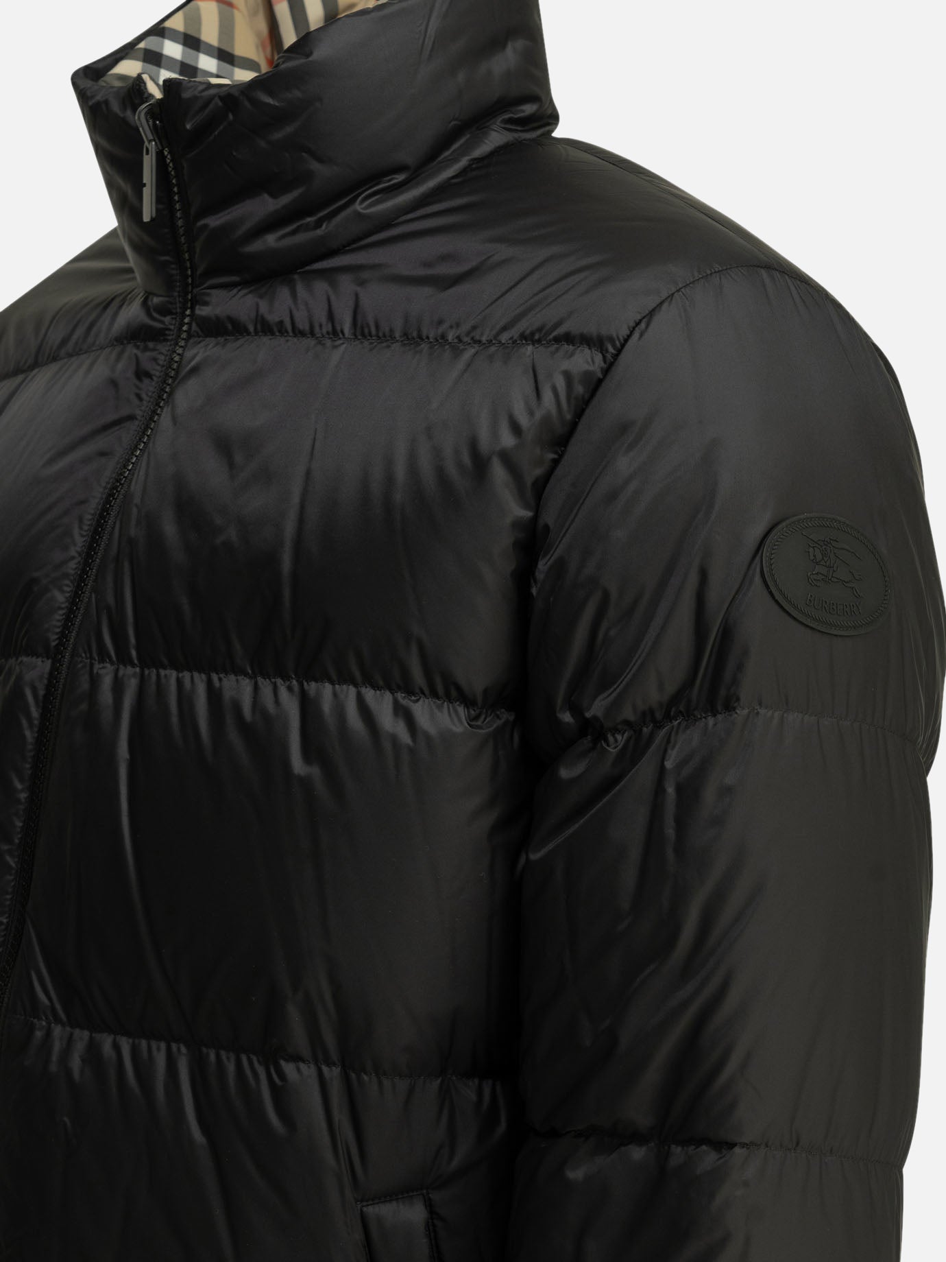 Down jackets Check Beige - Burberry Men | PDP | VIETTI Online Store | Zoom-Modal_6