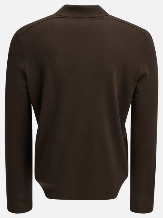 Burberry "Marcus" Polo Sweater Brown
