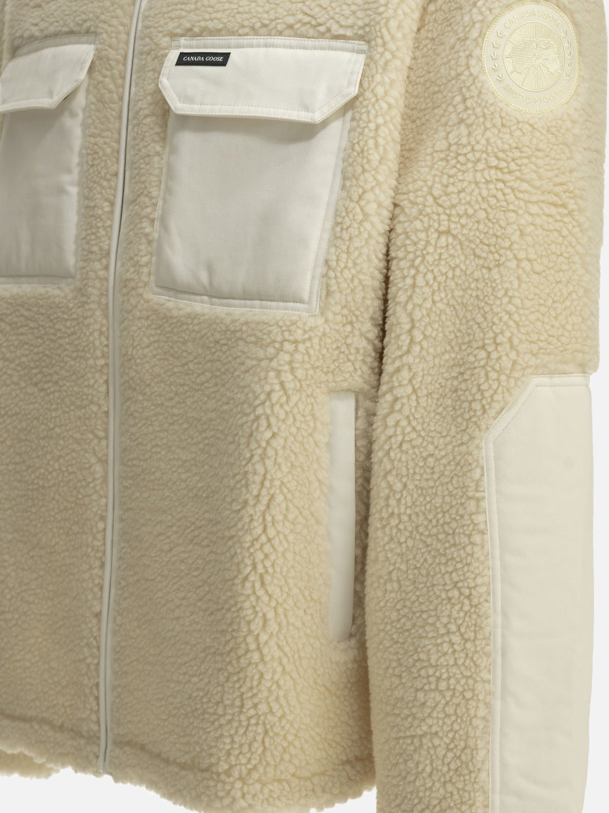 Canada Goose "Harrier" Fleece Jacket White