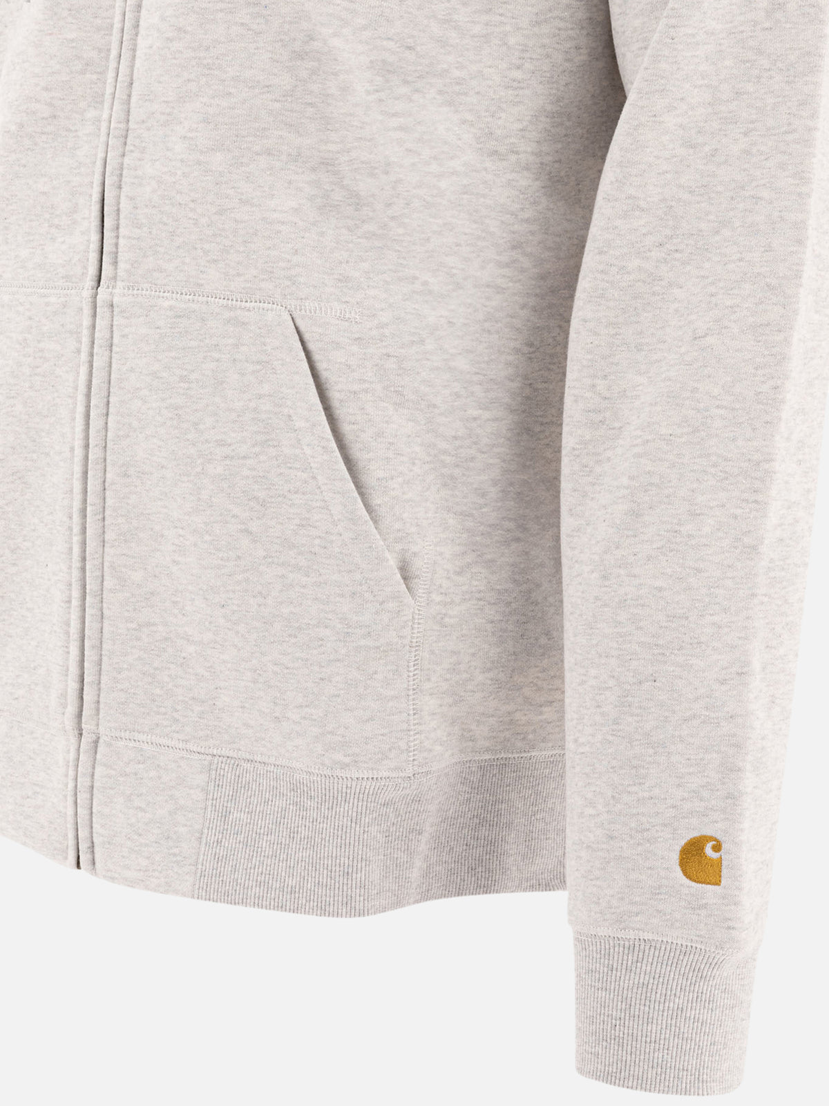 Carhartt WIP "Chase" Zip-Up Sweatshirt Grey
