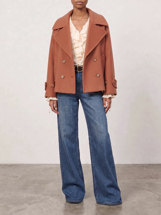 Short coats Solid colour Pink - Chloé Women | PLP | VIETTI Online Store | 2