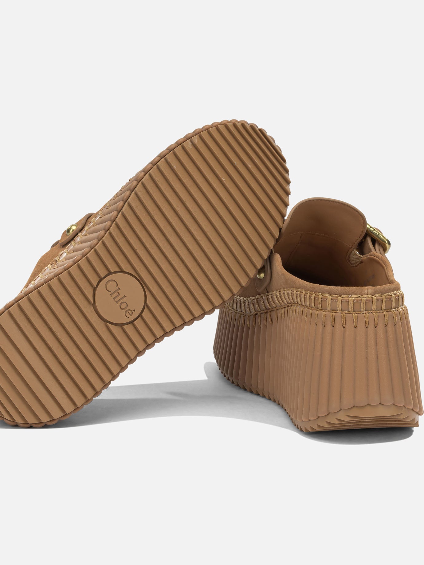 Mules 100% leather - 50% eva 50% rubber Brown - Chloé Women | PDP | VIETTI Online Store | Zoom-Modal_5