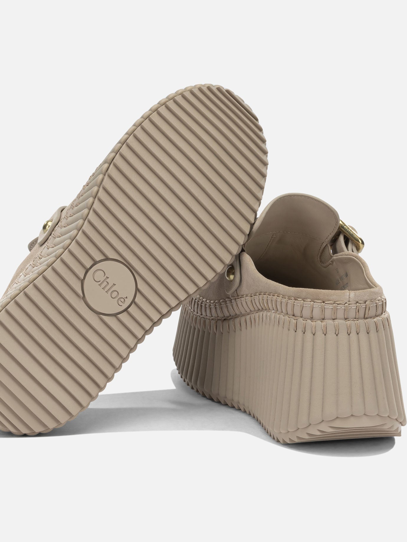 Mules 100% leather - 50% eva 50% rubber Beige - Chloé Women | PDP | VIETTI Online Store | Zoom-Modal_5