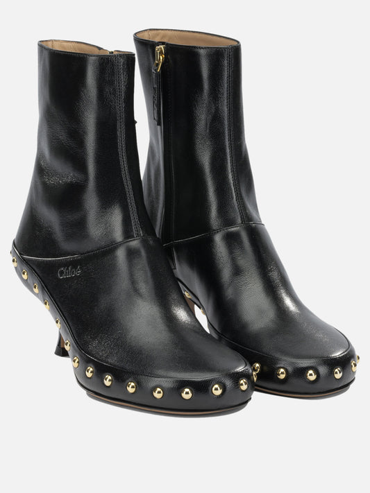 Zipped boots 100% lamb leather - 100% cow leather Black - Chloé Women | PLP | VIETTI Online Store | 2