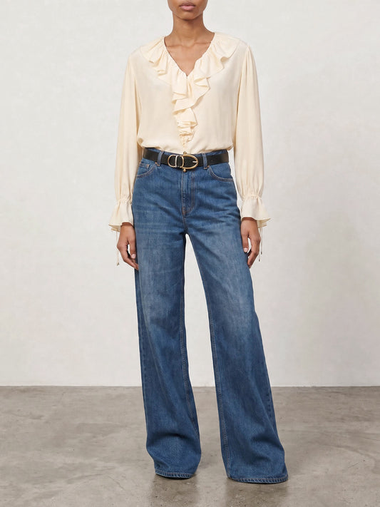 Blouses Solid colour White - Chloé Women | PLP | VIETTI Online Store | 2