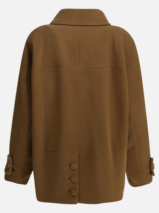 Short coats Solid colour Brown - Chloé Women | PLP | VIETTI Online Store | 2