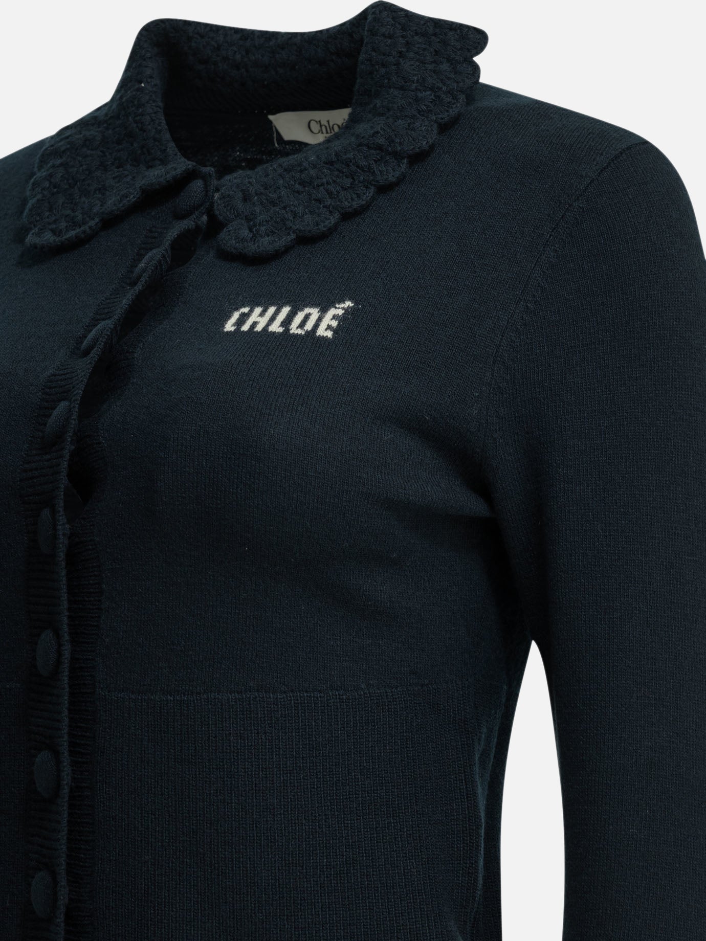 Polo sweater Logo Blue - Chloé Women | PDP | VIETTI Online Store | Zoom-Modal_6