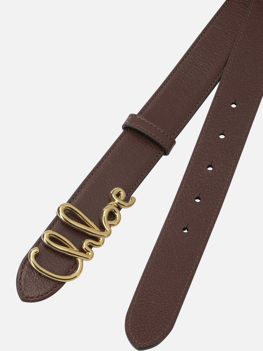 Leather belts 100% bull leather Brown - Chloé Women | PLP | VIETTI Online Store | 2