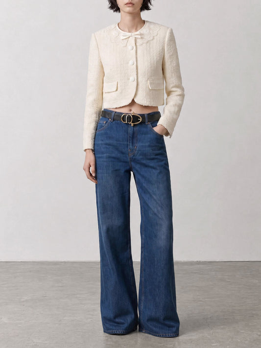 Wide-leg jeans Solid colour Blue - Chloé Women | PLP | VIETTI Online Store | 2