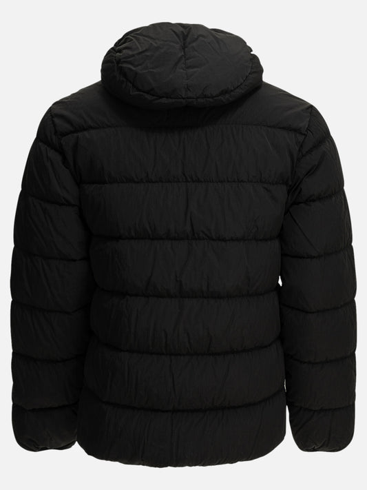 C.P. Company "Chrome-R Goggle" Short Down Jacket Black