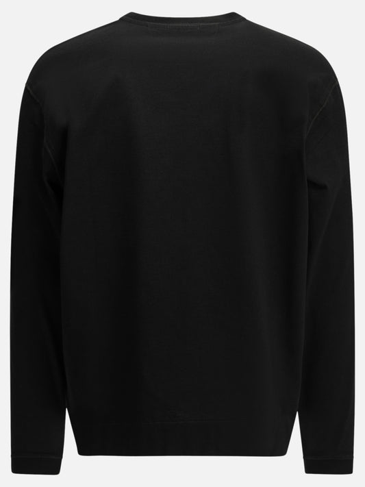 C.P. Company Crewneck T-shirt with logo Black