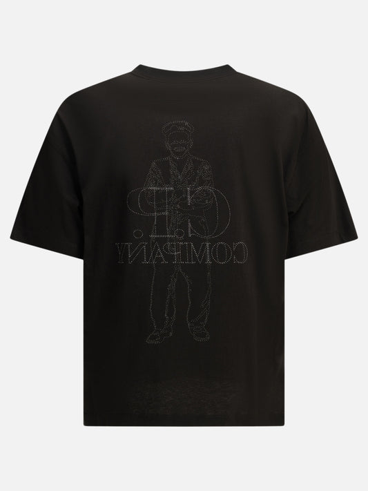C.P. Company Crewneck T-shirt with logo Black