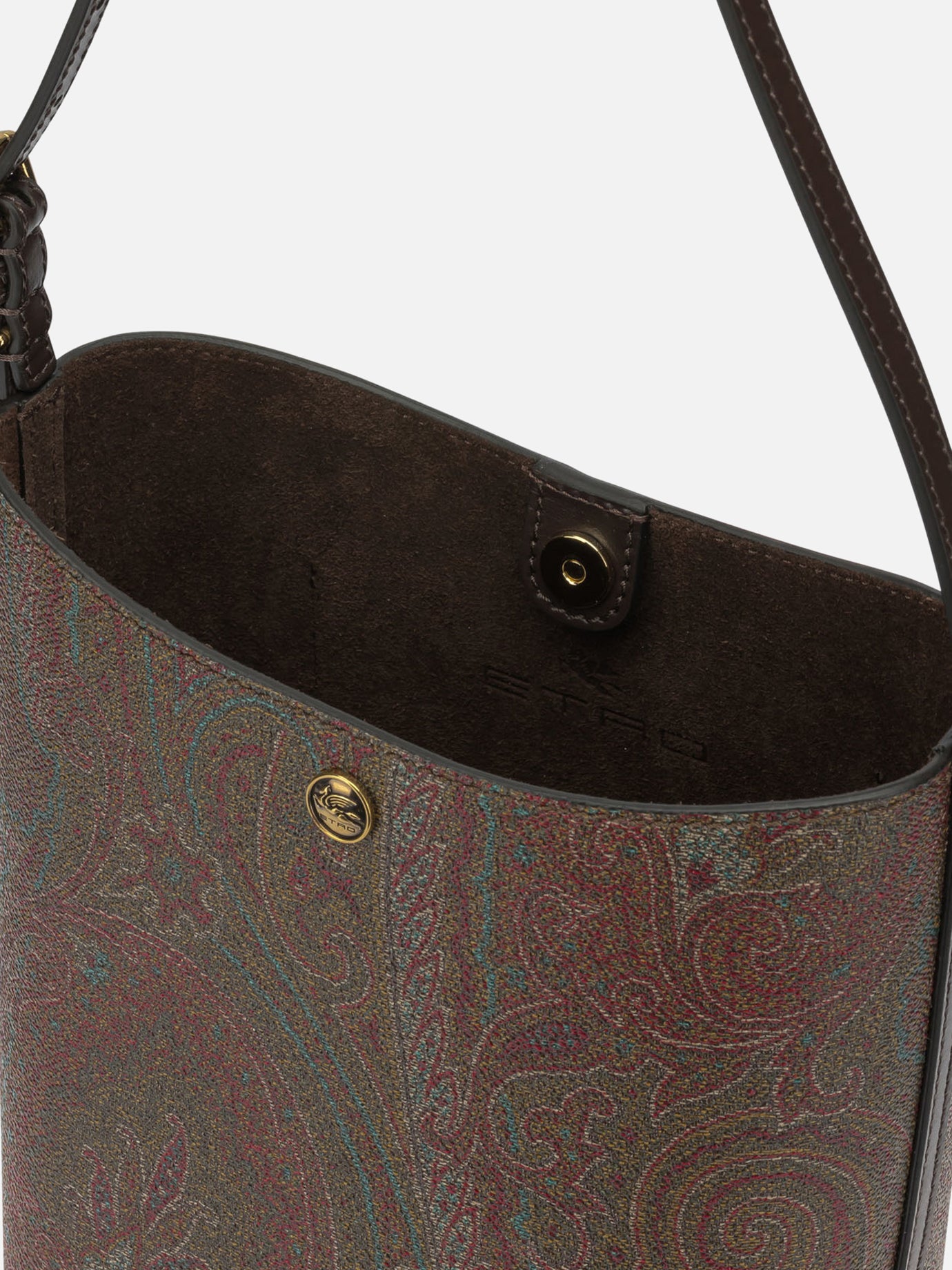 Small bags 76% cotton 24% polyester - Other fabric: 100% polyvinylchloride - Other fabric: 100% calf leather Brown - Etro Women | PDP | VIETTI Online Store | Zoom-Modal_5