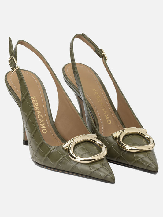 Slingbacks 0794993 Green - Ferragamo Women | PLP | VIETTI Online Store | 2