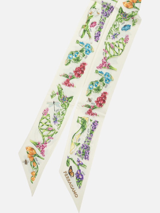Silk scarves 0795177 White - Ferragamo Women | PLP | VIETTI Online Store | 2