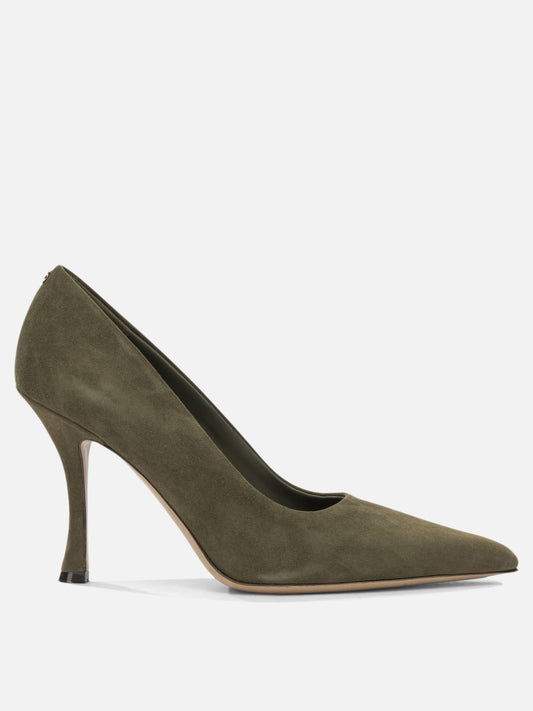 Ferragamo "Elydea 95MM" Pumps Green