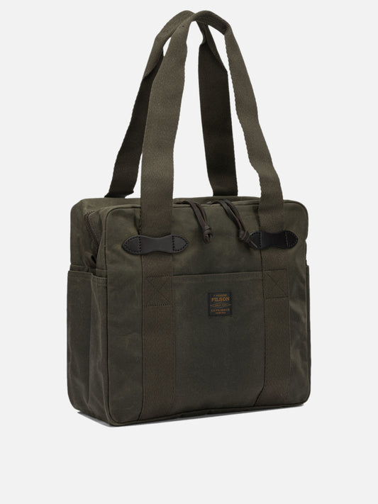 Borse medie 100% waxed cotton - Secondary fabric: 100% leather Verde - Filson Uomo | PDP | VIETTI Online Store | 2