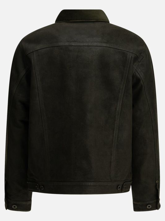 Filson "Cruiser" Leather Jacket Green