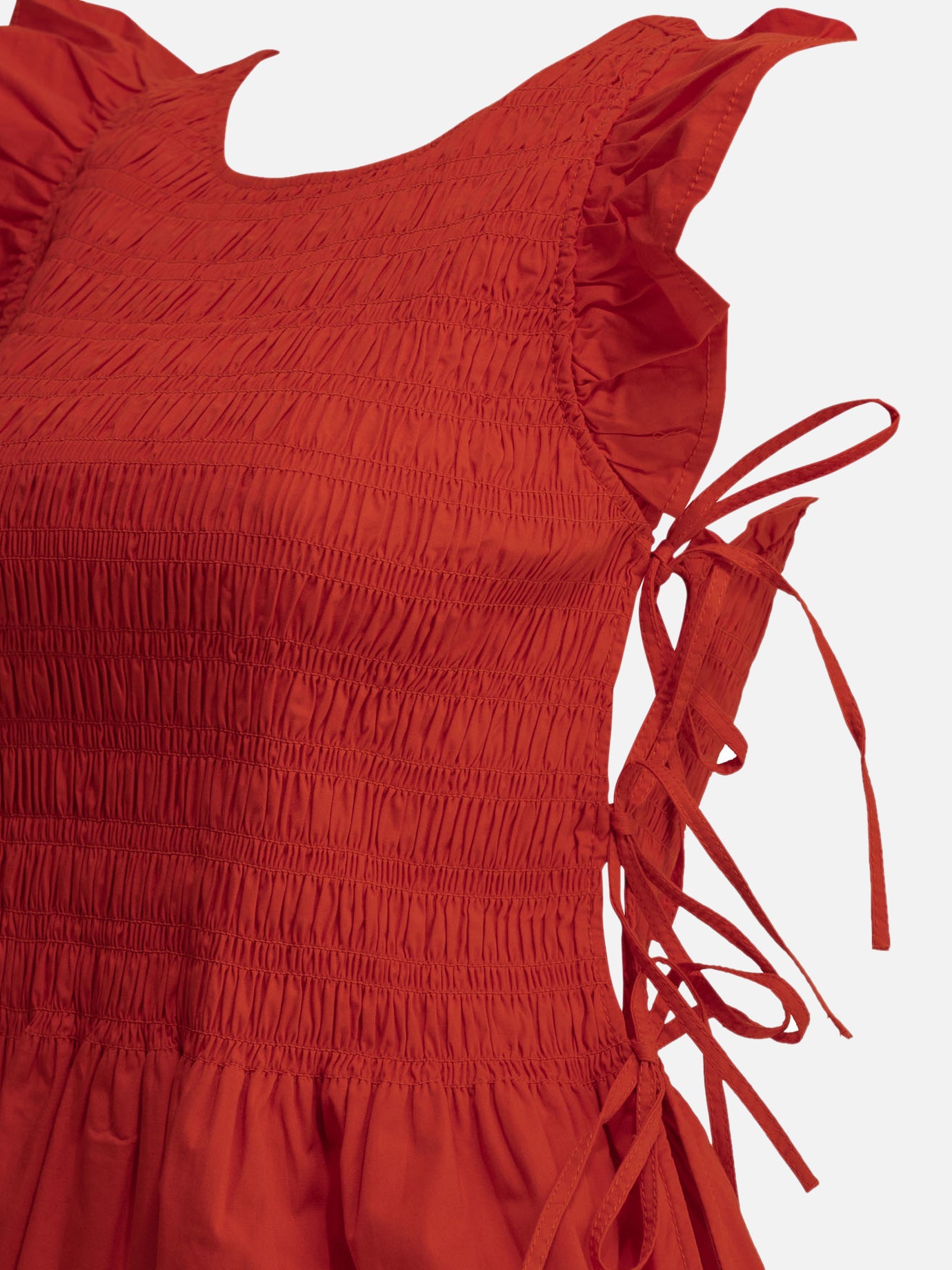 Casual tops Solid colour Red - Ganni Women | PDP | VIETTI Online Store | Zoom-Modal_4