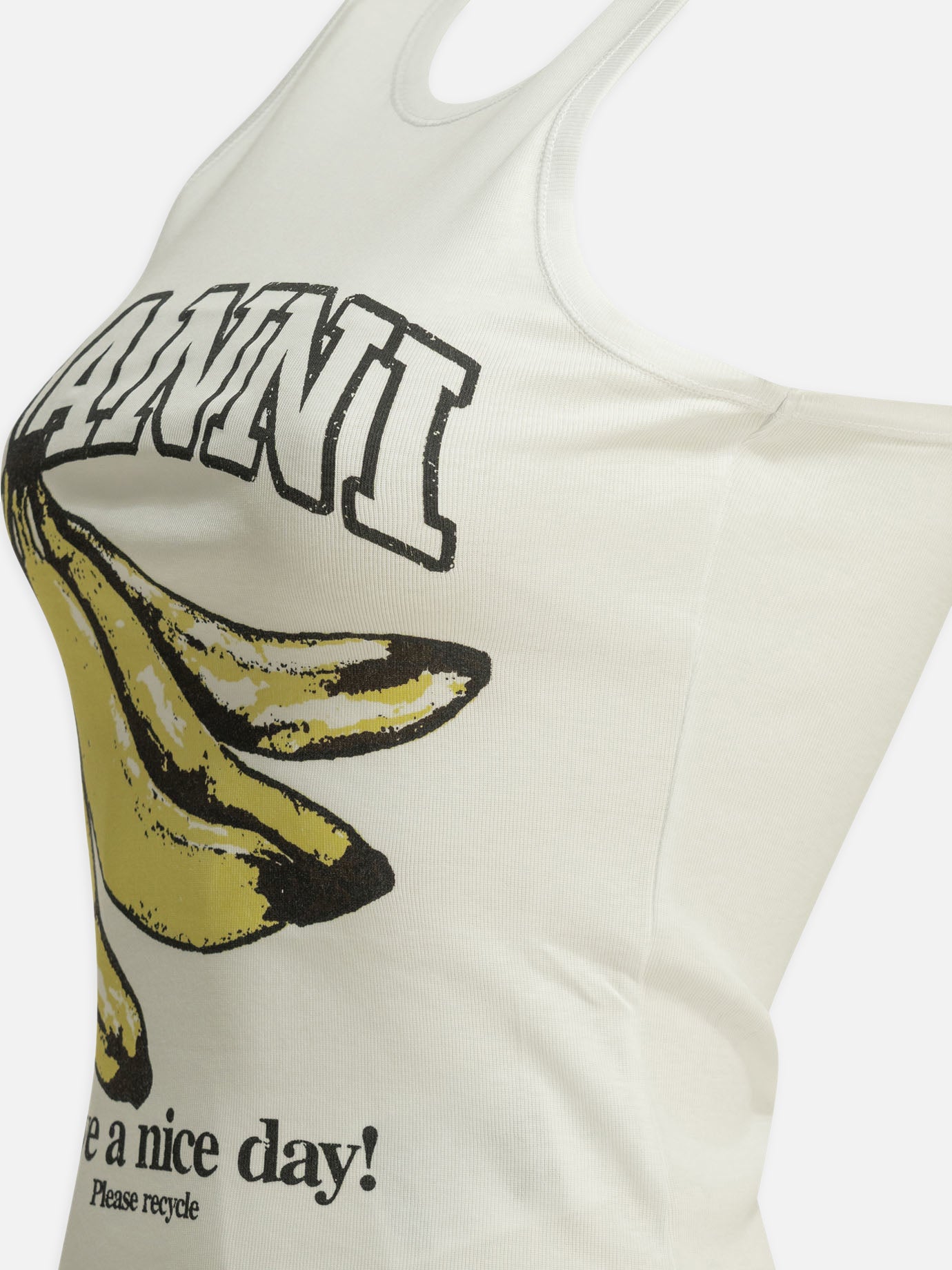 Tank tops Logo White - Ganni Women | PDP | VIETTI Online Store | Zoom-Modal_4