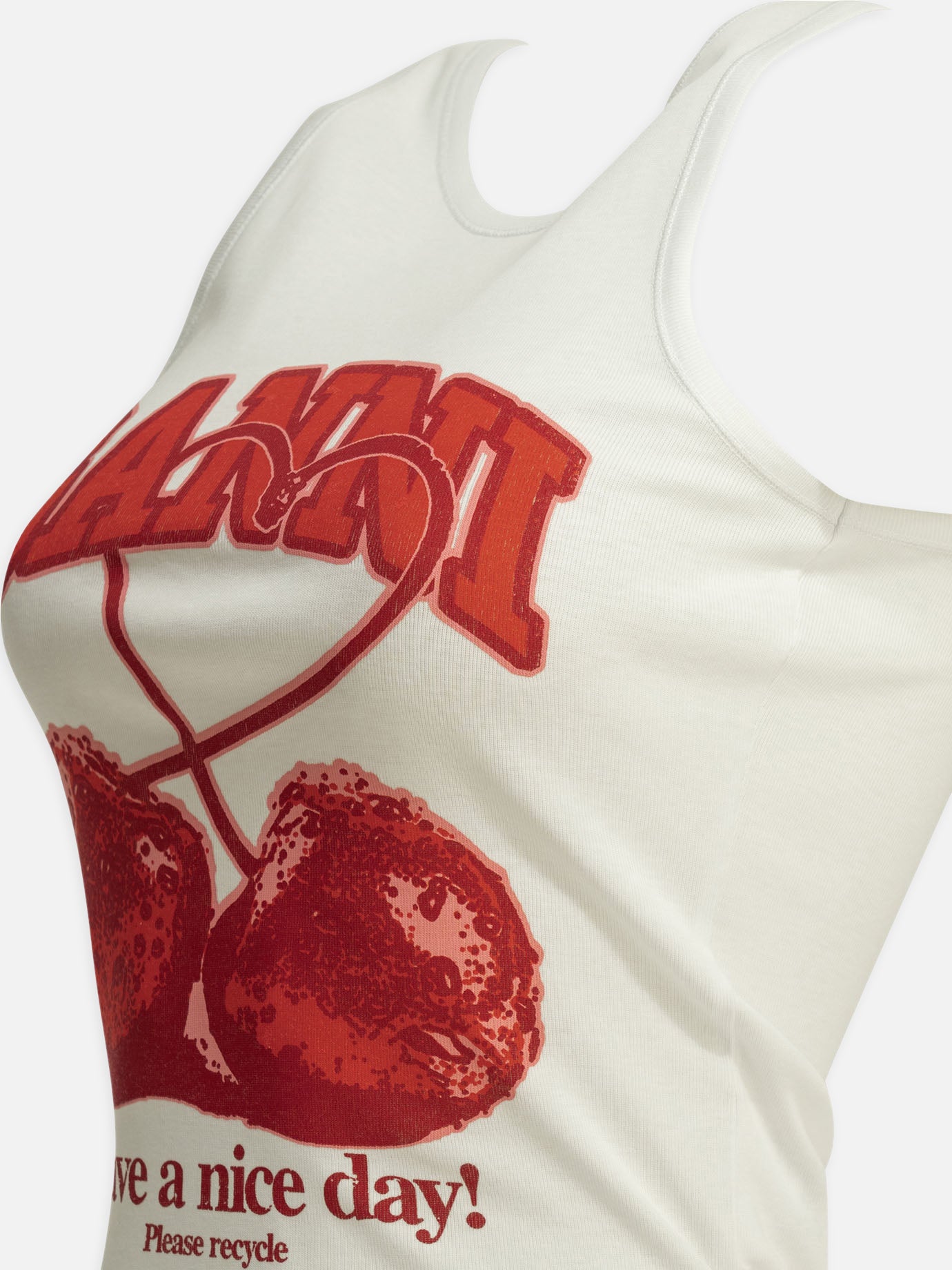 Tank tops Logo White - Ganni Women | PDP | VIETTI Online Store | Zoom-Modal_4