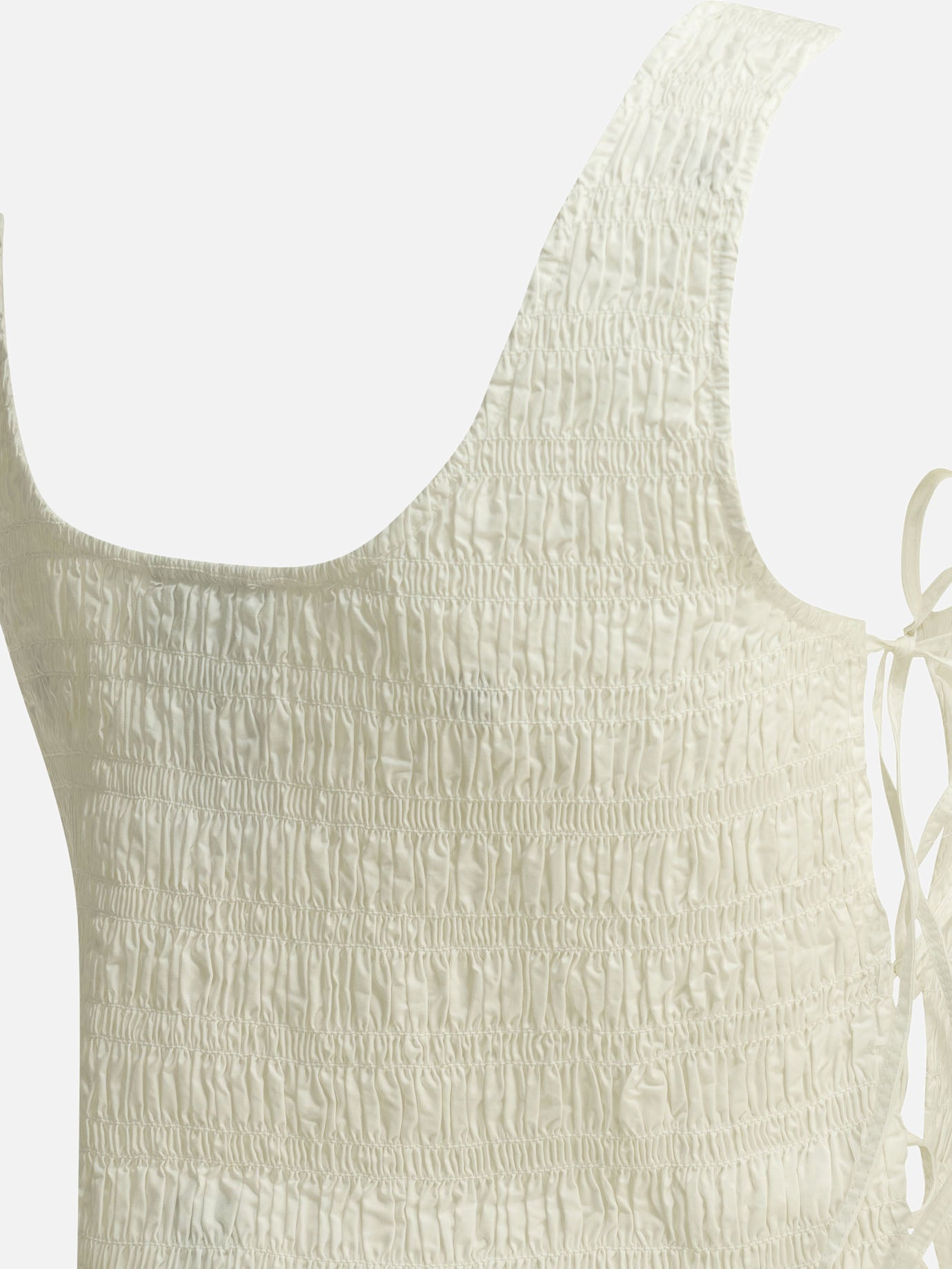Casual tops Solid colour White - Ganni Women | PDP | VIETTI Online Store | Zoom-Modal_4