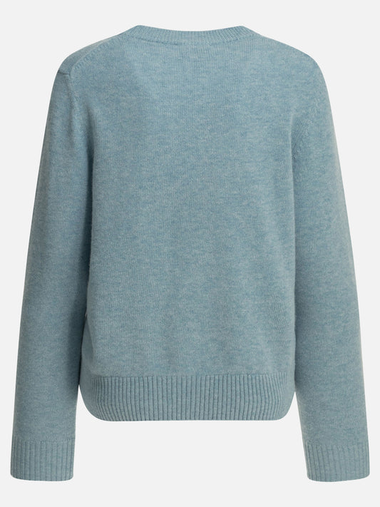 Crewneck sweaters Logo Light blue - Ganni Women | PLP | VIETTI Online Store | 2