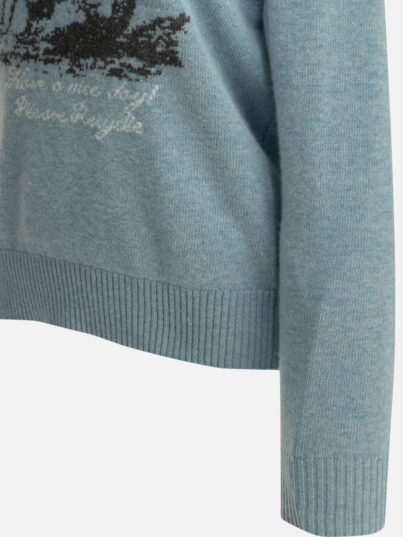 Crewneck sweaters Logo Light blue - Ganni Women | PDP | VIETTI Online Store | Zoom-Modal_4