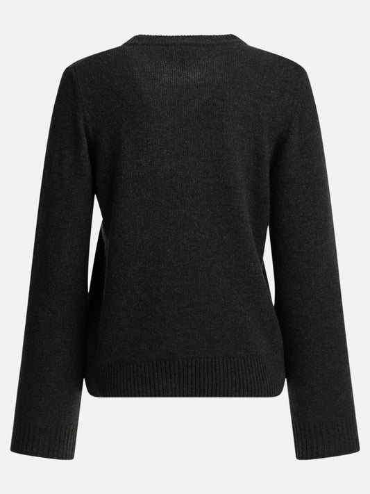 Crewneck sweaters Logo Black - Ganni Women | PLP | VIETTI Online Store | 2