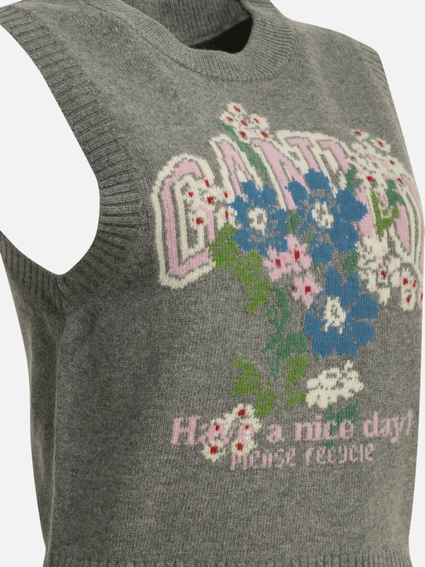 Vests Logo Grey - Ganni Women | PDP | VIETTI Online Store | Zoom-Modal_4