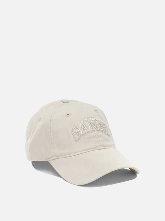 Baseball caps Logo White - Ganni Women | PLP | VIETTI Online Store | 2