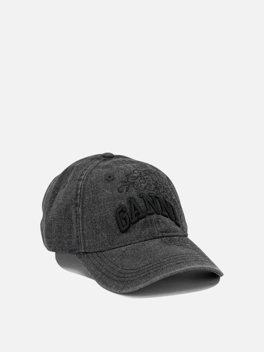 Baseball caps Logo Black - Ganni Women | PLP | VIETTI Online Store | 2