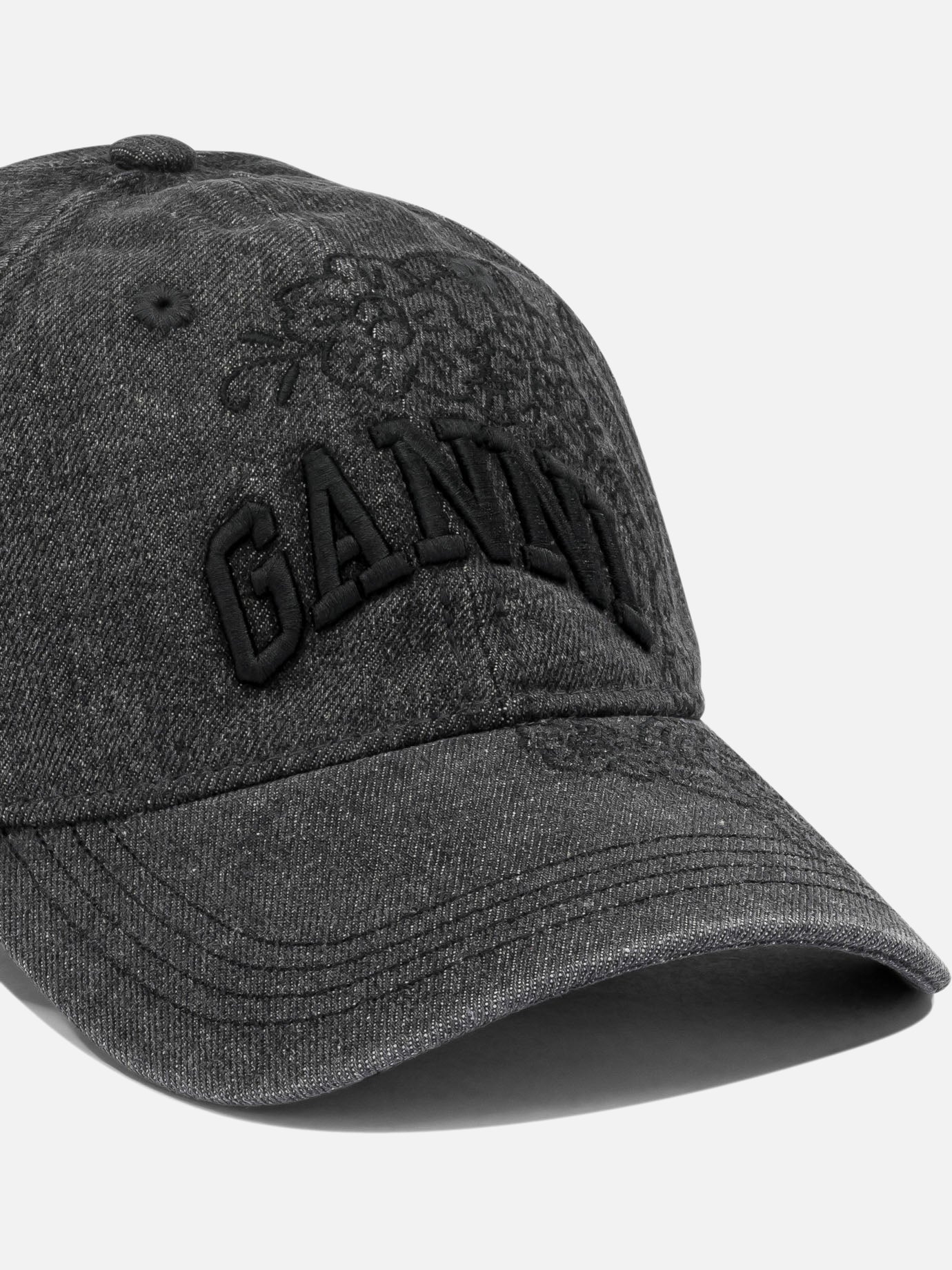 Baseball caps Logo Black - Ganni Women | PDP | VIETTI Online Store | Zoom-Modal_4