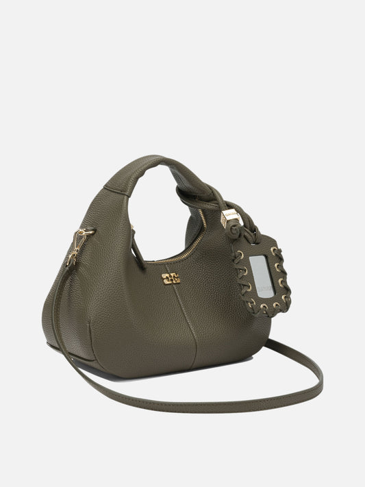 Small bags 52% recycled polyester 48% polyurethane Green - Ganni Women | PLP | VIETTI Online Store | 2