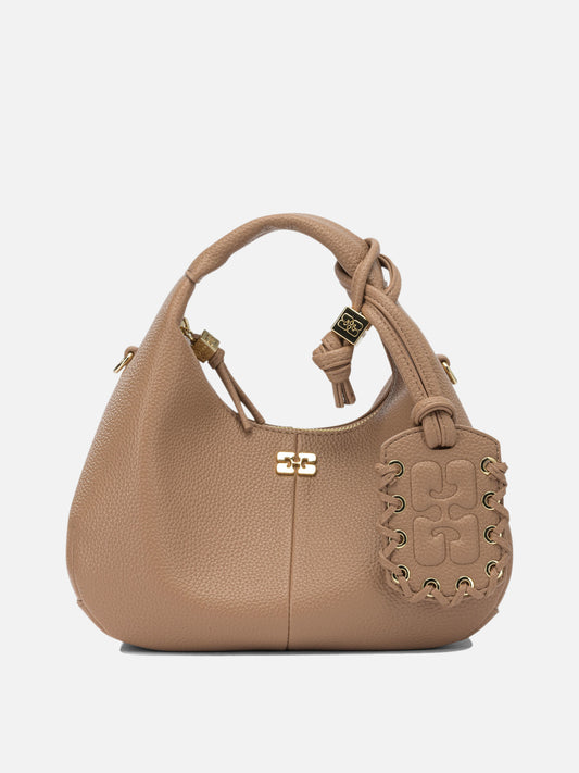 Ganni "Hobo" Small hand bag Brown