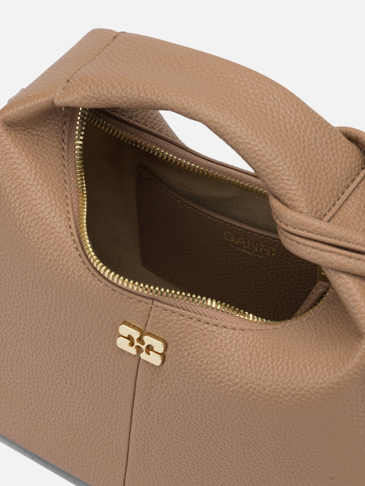 Borse piccole 52% recycled polyester 48% polyurethane Marrone - Ganni Donna | PDP | VIETTI Online Store | Zoom-Modal_5