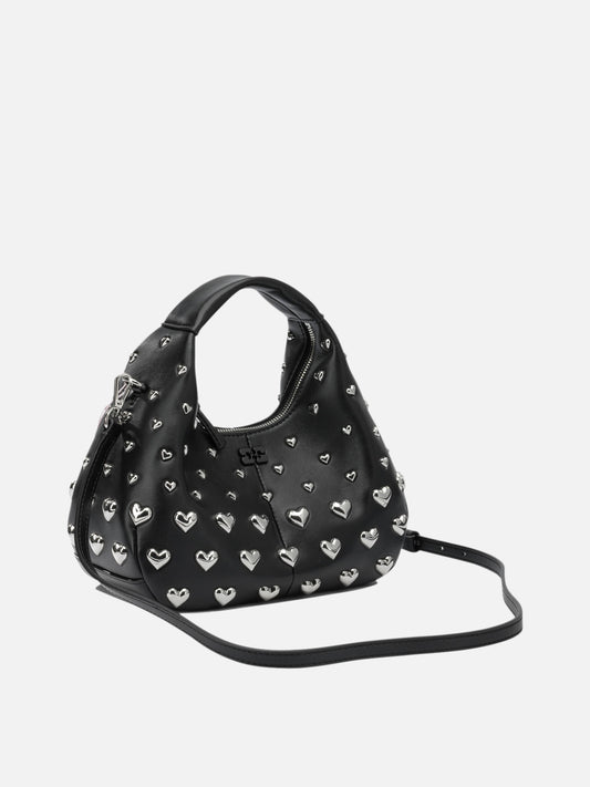 Small bags 51% recycled leather 30% polyester 19% polyurethane Black - Ganni Women | PLP | VIETTI Online Store | 2