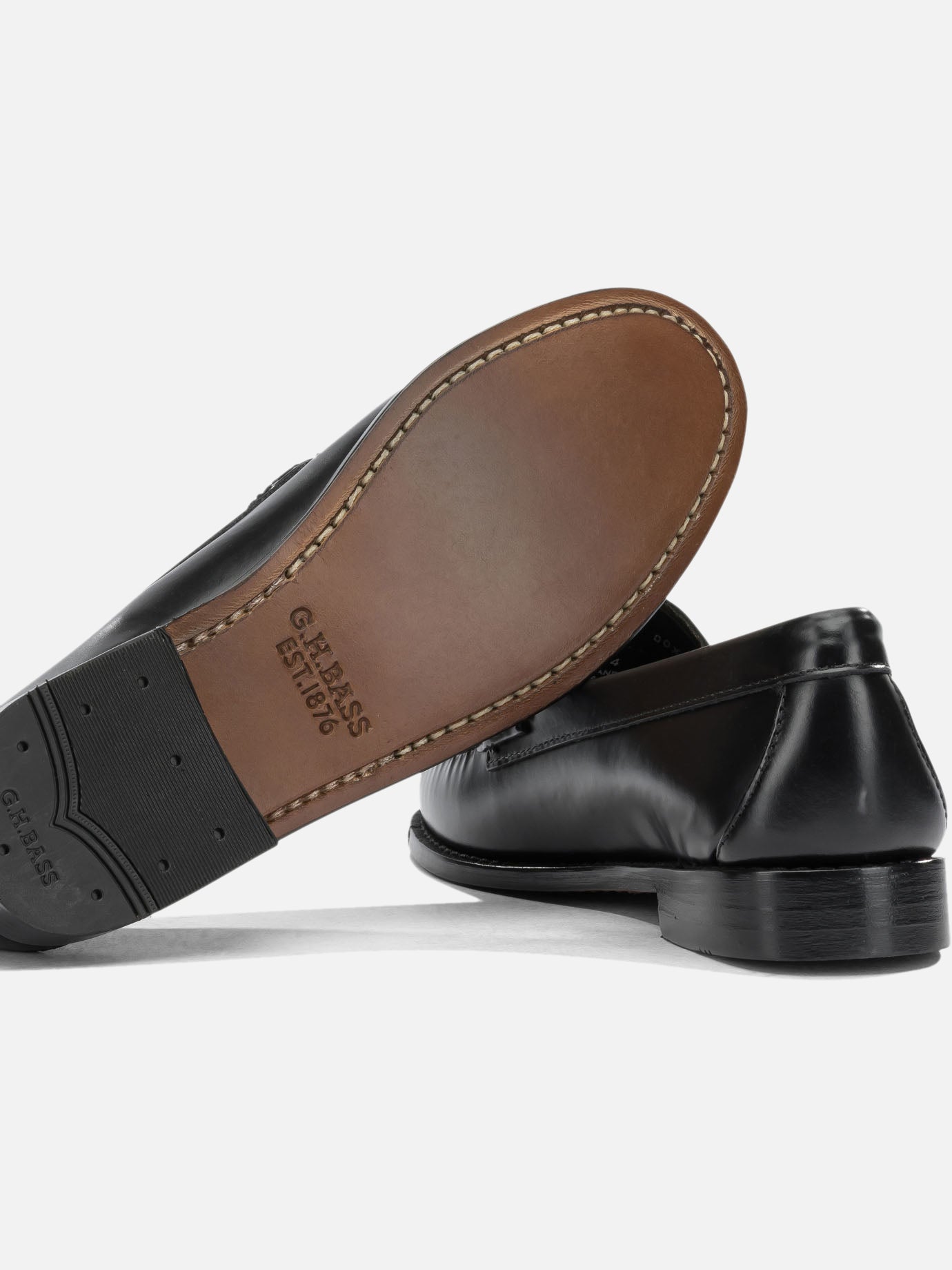 Loafers 100% cow leather - 80% cow leather 20% rubber Black - G.H. Bass & Co. Women | PDP | VIETTI Online Store | Zoom-Modal_5