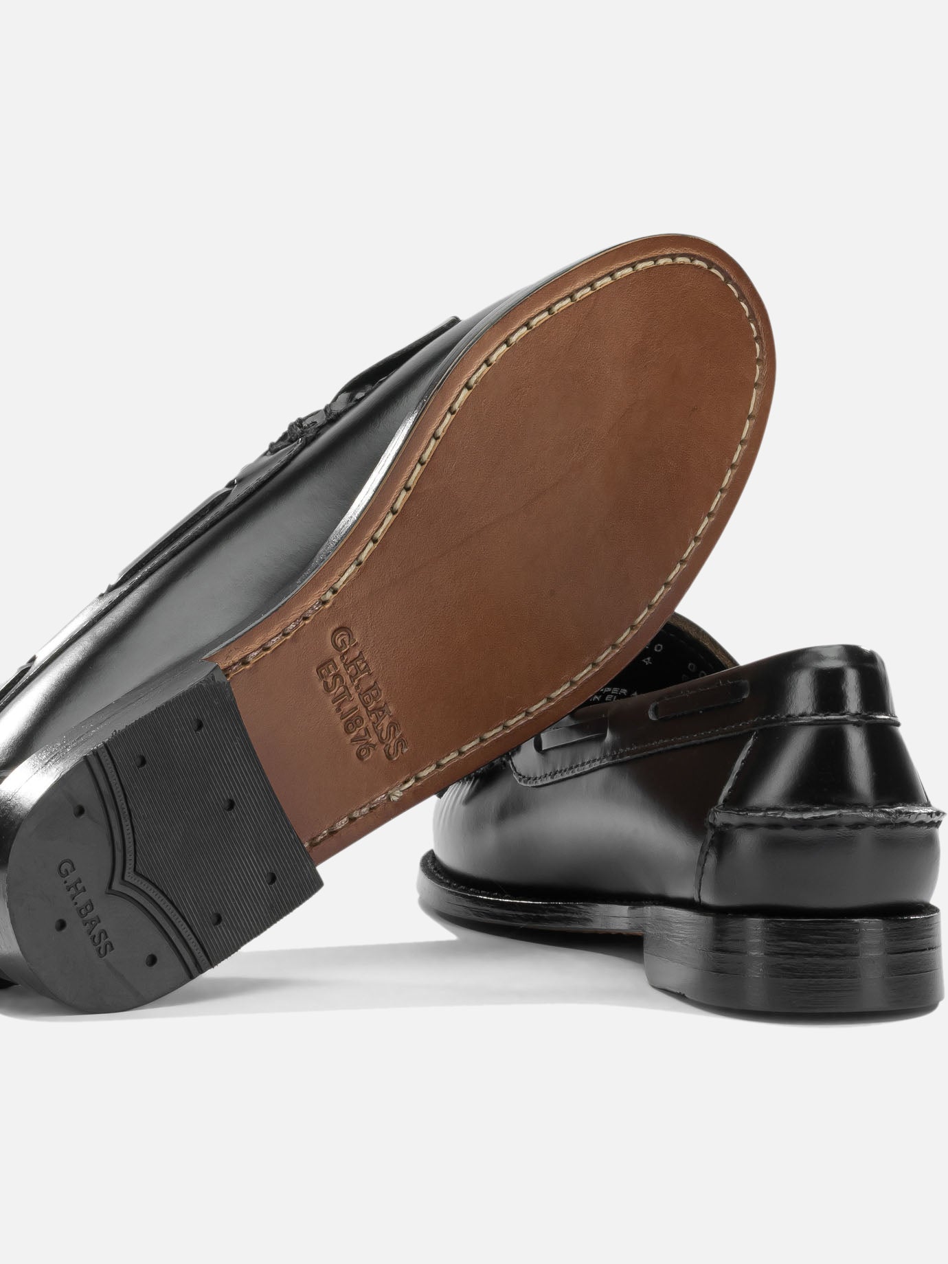 Loafers 100% cow leather - 80% cow leather 20% rubber Black - G.H. Bass & Co. Women | PDP | VIETTI Online Store | Zoom-Modal_5